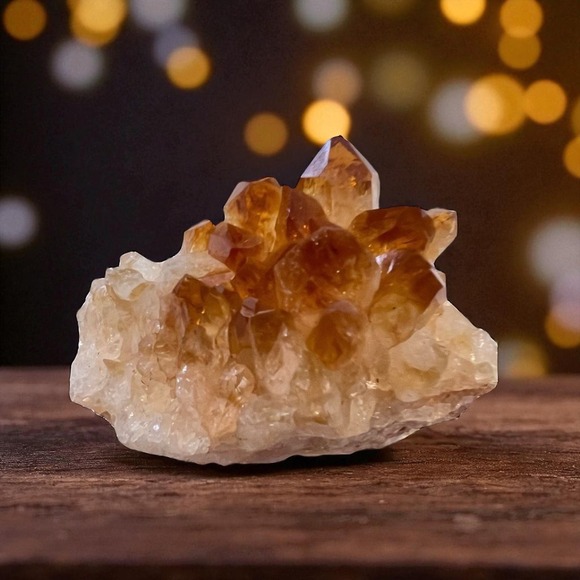 No Brand Other - Vibrant Heat Treated Amethyst Druzy Crystal Cluster Meditation Home Desk Decor